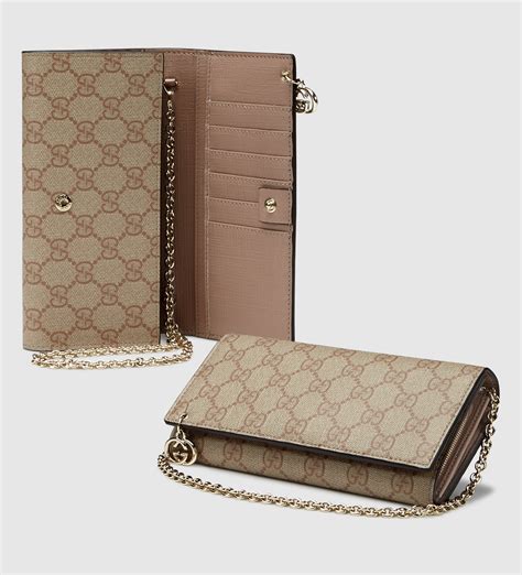 gucci chain wallet women.